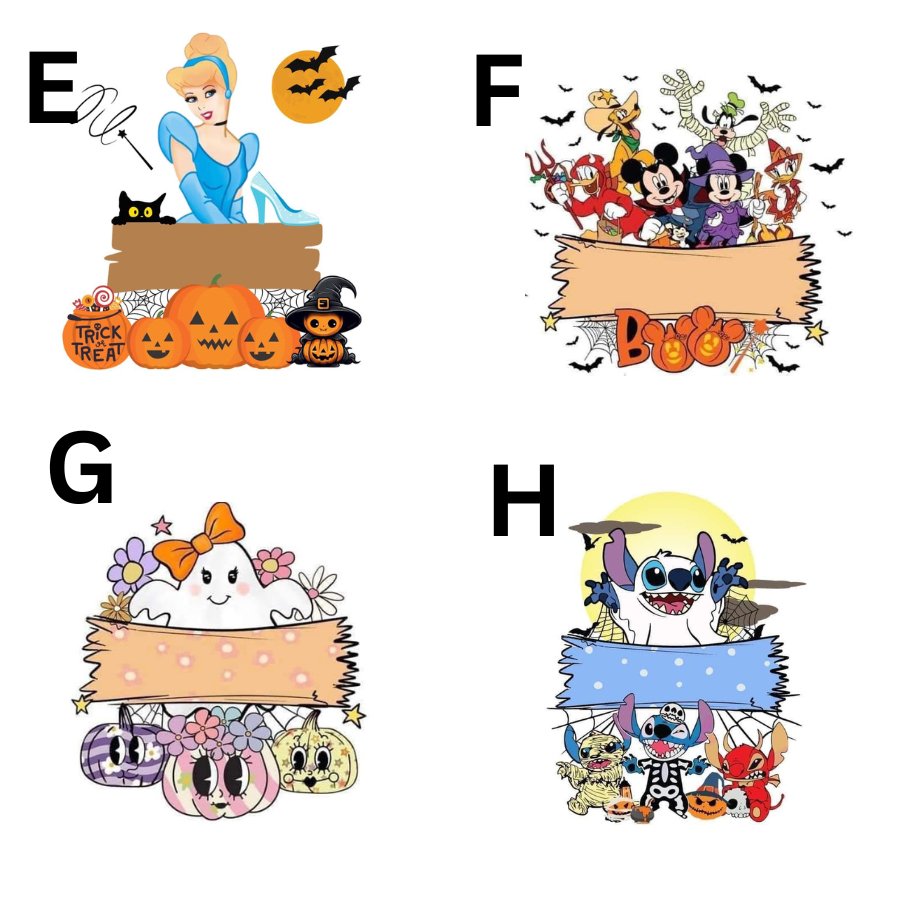 Trick or Treat Candy Bags, Halloween Characters and Designs - Custom Delight 90 LLC