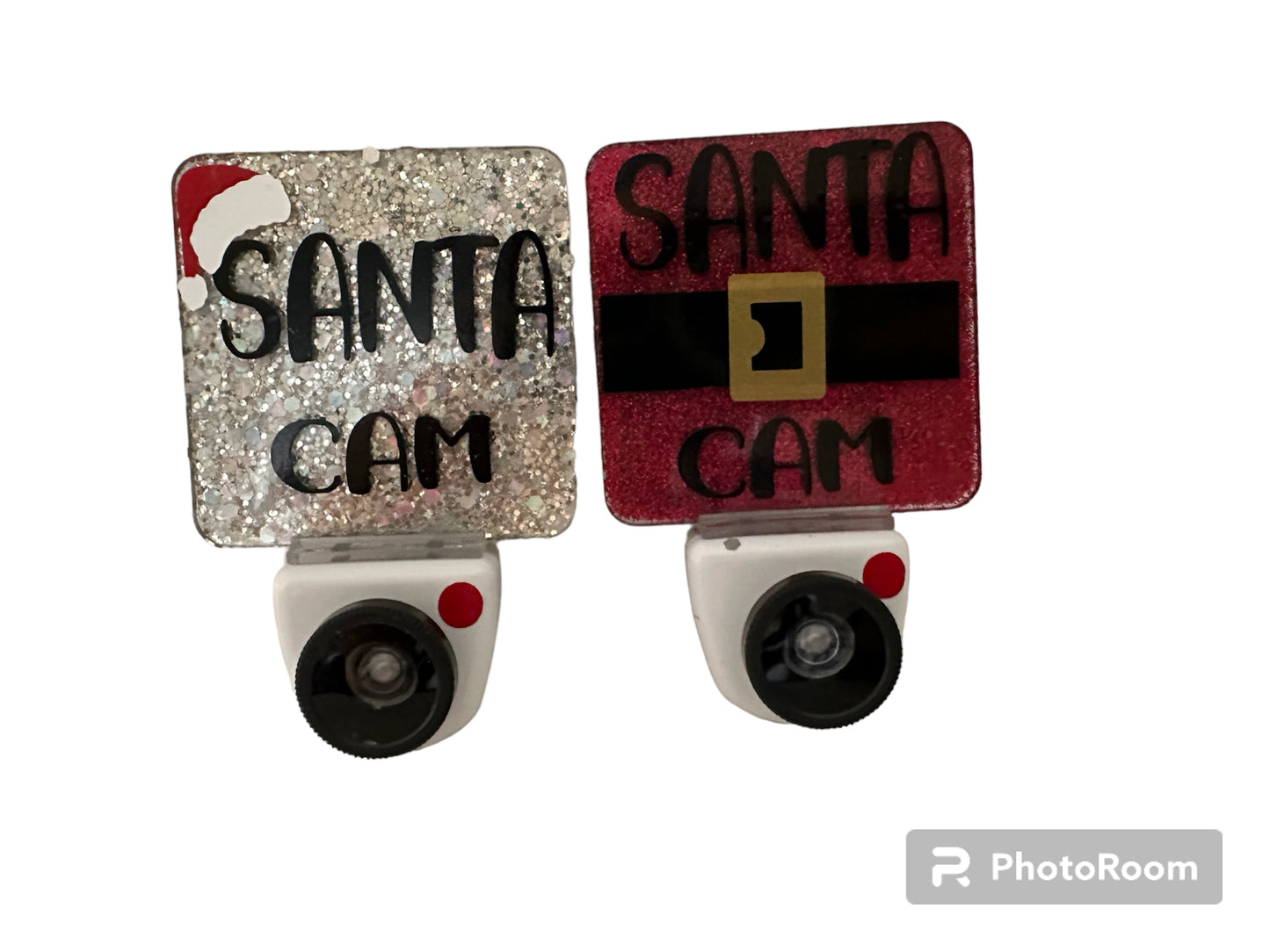 Santa Cam Night Light, Glittery Camera Shape, Soft Glow