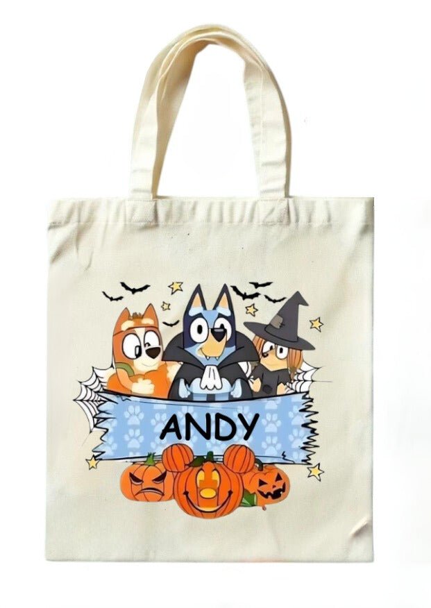 Trick or Treat Candy Bags, Halloween Characters and Designs - Custom Delight 90 LLC